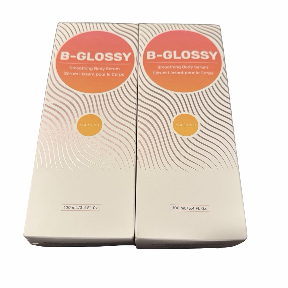 MAELYS B-GLOSSY Smoothing Body Serum 3.4 oz 100mL Lot of 2 New in Box